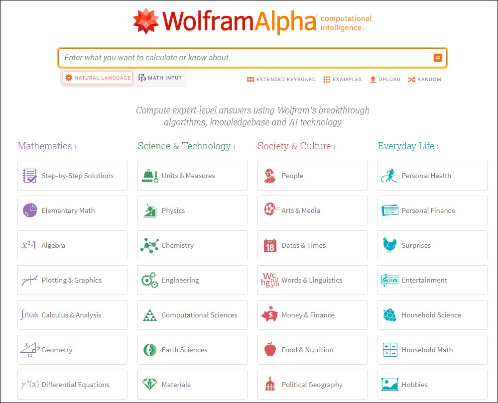 Wolfram Alpha