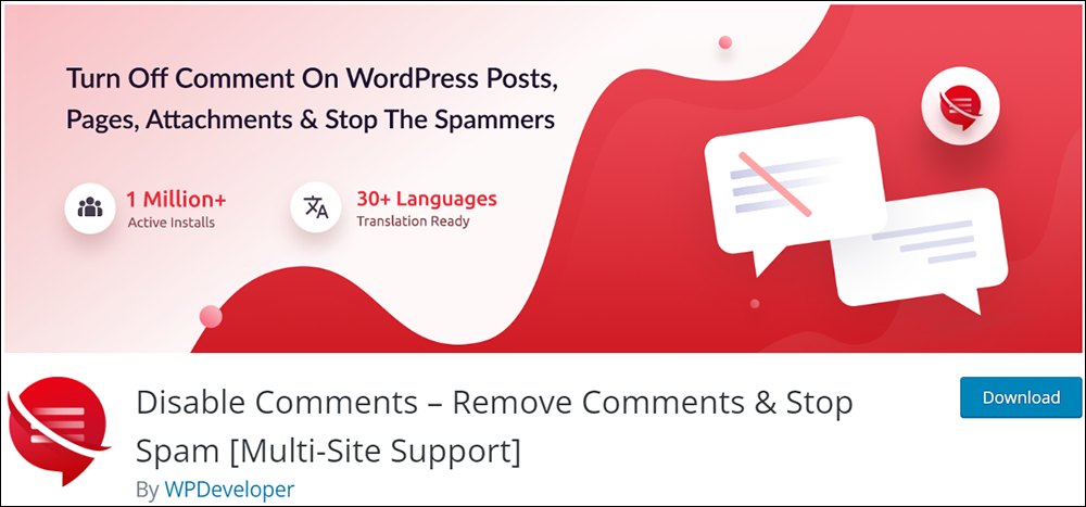 Disable Comments - Remove Comments And Stop Spam