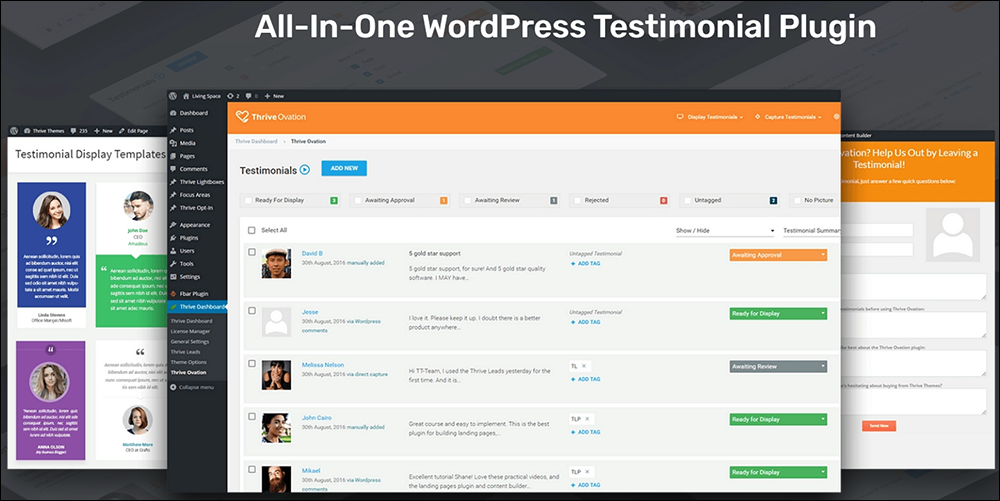 Thrive Ovation - Testimonials Plugin For WordPress