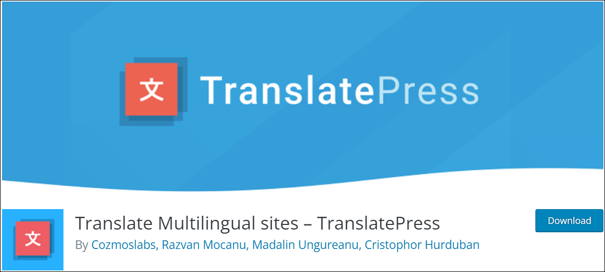 WordPress CMS Plugins - TranslatePress