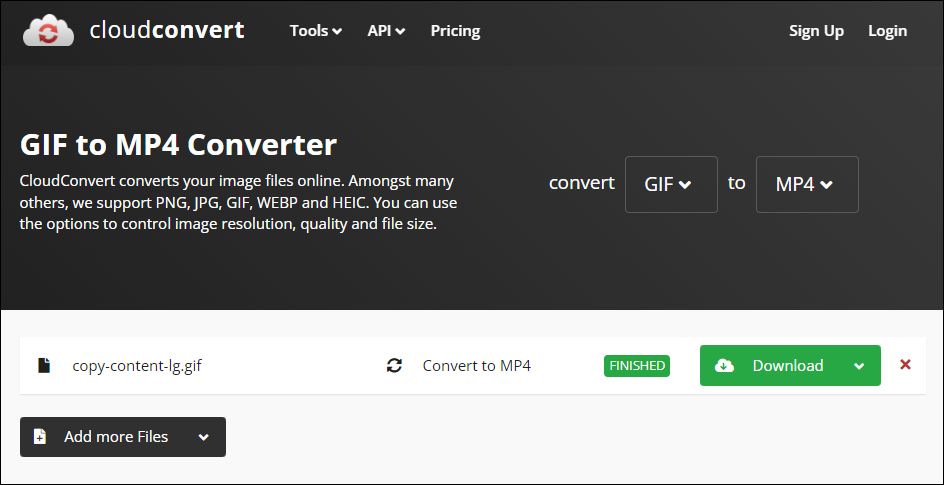 Cloud Convert - convert bulk files