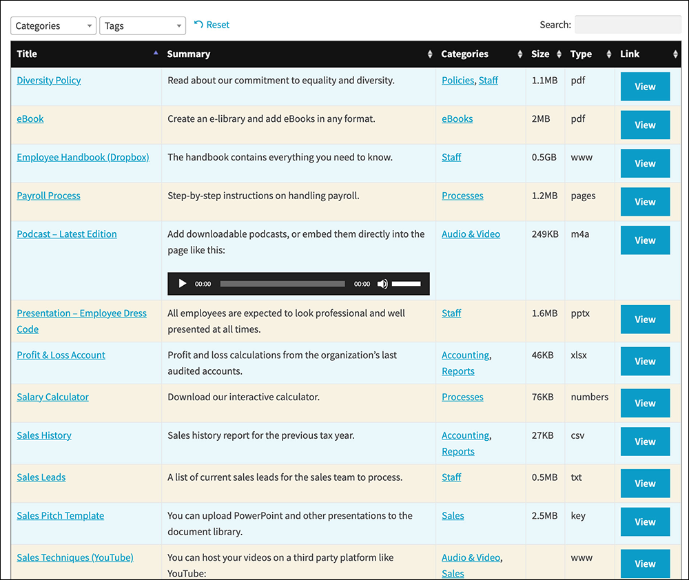 Document Library Pro