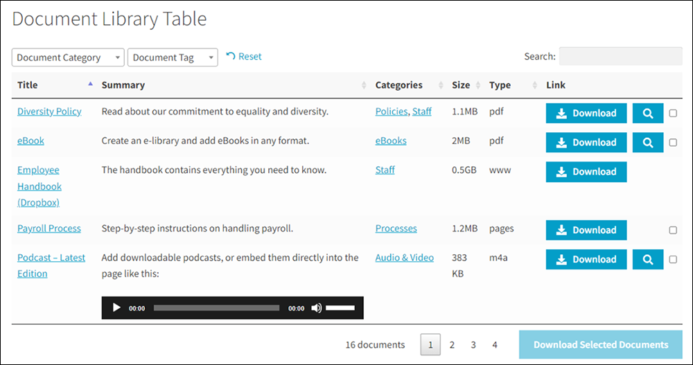 Document Library Pro - Document Library