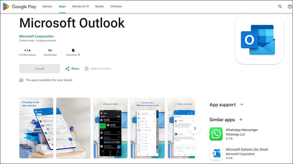 Microsoft Outlook App